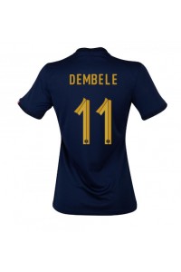 Frankrike Ousmane Dembele #11 Fotballdrakt Hjemme Klær Dame VM 2022 Korte ermer